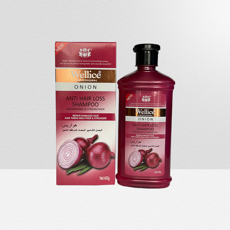 Anti hair loss shampoo with onion